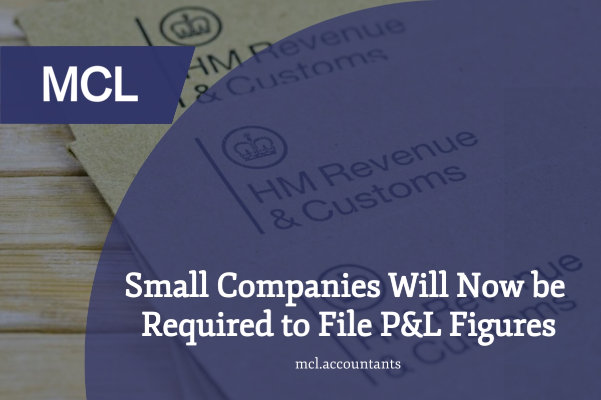 Small Companies Will Now be Required to File Profit and Loss Figures